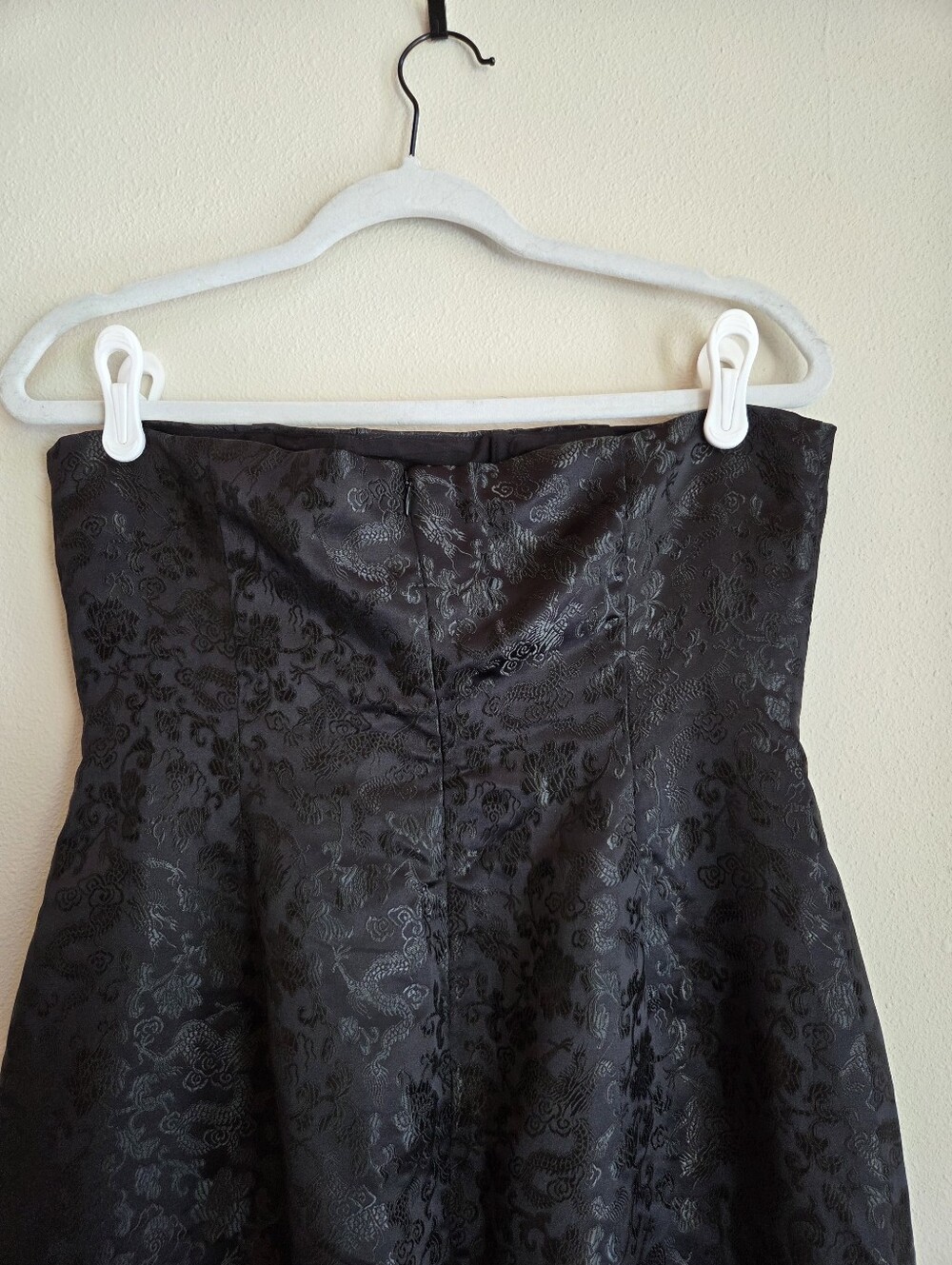 SAU LEE Jennifer Dress in Black Jacquard NWT Strapless Midi Size 10 - Picture 11 of 14